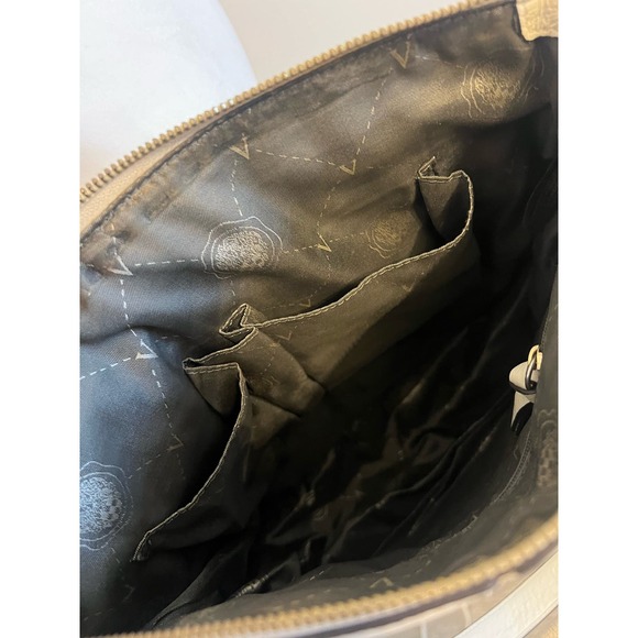 Vince Camuto Beige Leather Expandable Tote Purse - Picture 6 of 12